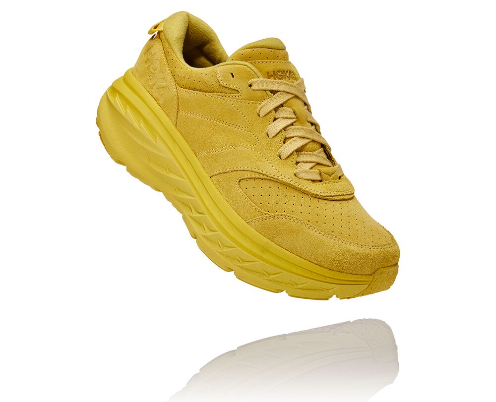 Hoka One One Bondi L Suede Löparskor All Gender MörkGuld/Gula - SE-9265687
